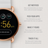 Fossil Q Wander Gen 2 Rose Gold-Tone Stainless Steel Touchscreen Smartwatch FTW2112