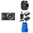 Sony Alpha a6500 Mirrorless Digital Camera & Sony SELP1650 16-50mm Power Zoom Lens & Wasabi Power Battery (2-Pack) and Charger for Sony NP-FW50