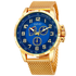 August Steiner Blue Dial Men's Watch AS8202YGBU