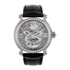 Chopard Classic Black Mother of Pearl Dial 18kt White Gold Diamond Black Leather Tourbillon Ladies Watch 134188-1007