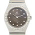 Omega Constellation Manhattan Quartz Diamond Grey Dial Ladies Watch 131.15.25.60.56.001