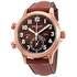 Patek Philippe Calatrava Pilot Travel Time Brown Sunburst Dial Automatic Ladies Watch 7234R-001