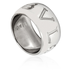 Bvlgari Monologo 18k White Gold Band Ring- Size 50 (US 5 1/2) AN854491-50