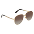 Gucci Gucci Brown Gradient Aviator Polarized Unisex Sunglasses GG0138S 005 61 GG0138S 005 61