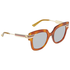 Gucci Gucci Blue Grey Cat Eye Ladies Sunglasses GG0281S 003 50 GG0281S 003 50