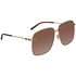 Gucci Gucci Brown Oversized Ladies Sunglasses GG0394S 002 61 GG0394S 002 61