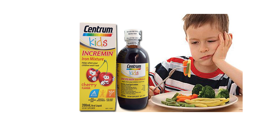 Siro Centrum Kids 200ml Incremin Iron Mixture Của Úc Cho Trẻ Biếng Ăn