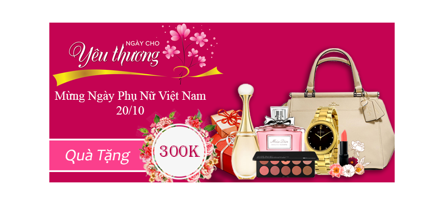 Quà Tặng 300K Nhập Dịp Mừng Ngày Phụ Nữ Việt Nam 20/10